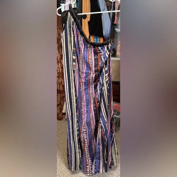 NWOT Free People Tova Maxi Dress - deep ocean combo - large - Picture 7 of 9